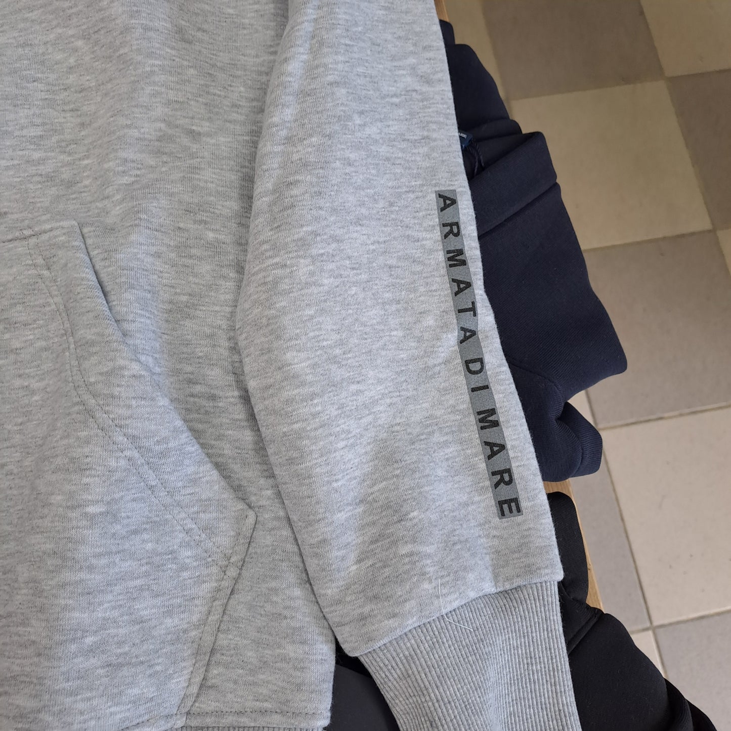 Felpa con zip e cappuccio Armata di Mare