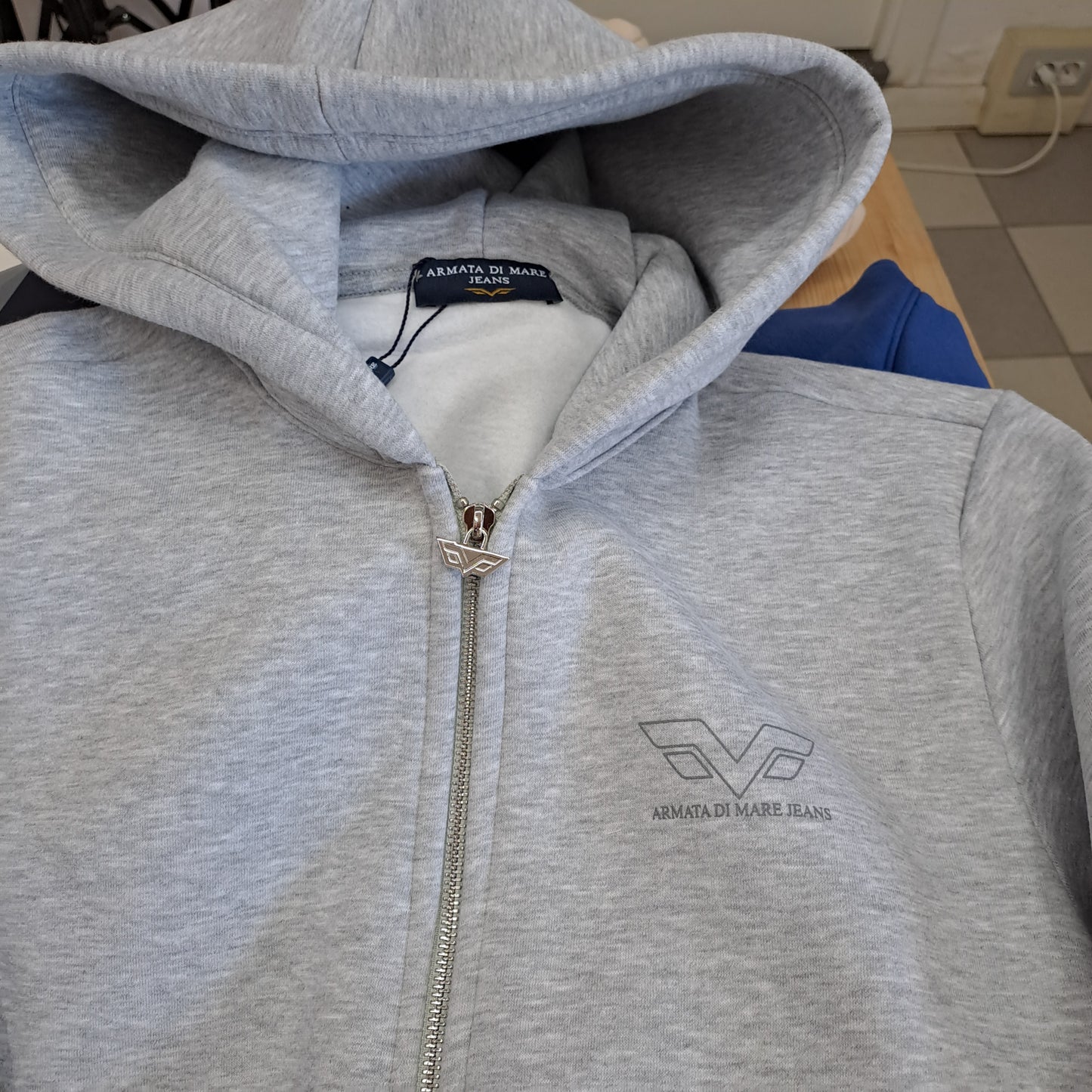 Felpa con zip e cappuccio Armata di Mare