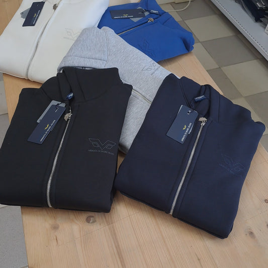 Felpa con zip e cappuccio Armata di Mare